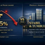 Investasi properti vs emas saat geopolitik memanas — konflik AS Iran 2026 emas anjlok properti Indonesia stabil