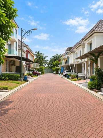 Rumah dijual di Atlanta Village, Gading Serpong - Jalan Depan