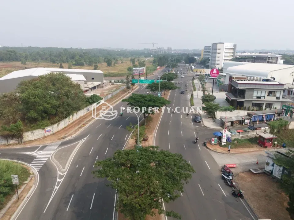Kavling Komersial dijual di BSD - Jalan Depan