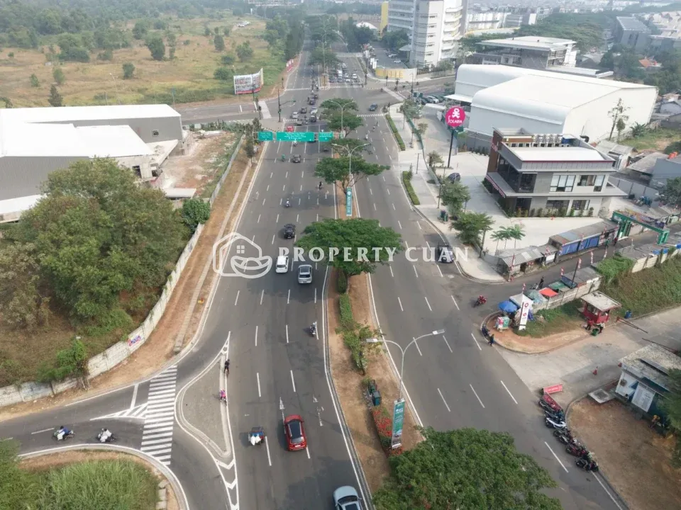 Kavling Komersial dijual di BSD - Jalan Depan 2
