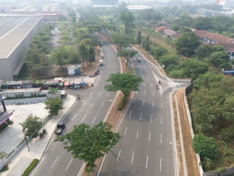 Kavling Komersial dijual di BSD - Jalan Depan 3